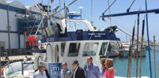 Presentación del barco atunero Román y Martos