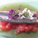 Rest. El merendero de Antonio Martin, Aguachile de boquerón y tartar de tomate