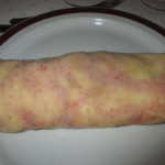 Rest. Loliña, Filloas rellenas de mermelada de fresa y nata