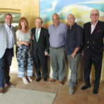 Bod. Familia Torres, Miguel Torres y periodistas