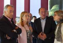 La presidenta del Congreso de los Diputados recibe la Insignia de Oro de Matarromera.