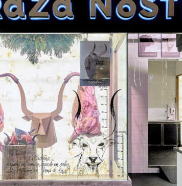 Raza Nostra, una carnicería-museo en el Mercado Chamartín de Madrid.